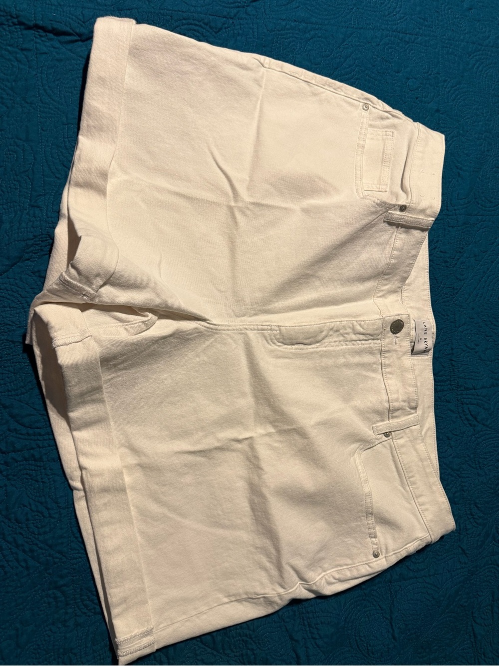 Lane Bryant White Denim Jean Shorts